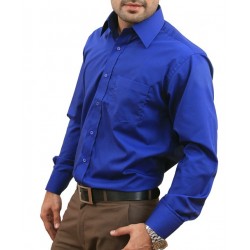 Royal Blue Men Formal Shirt